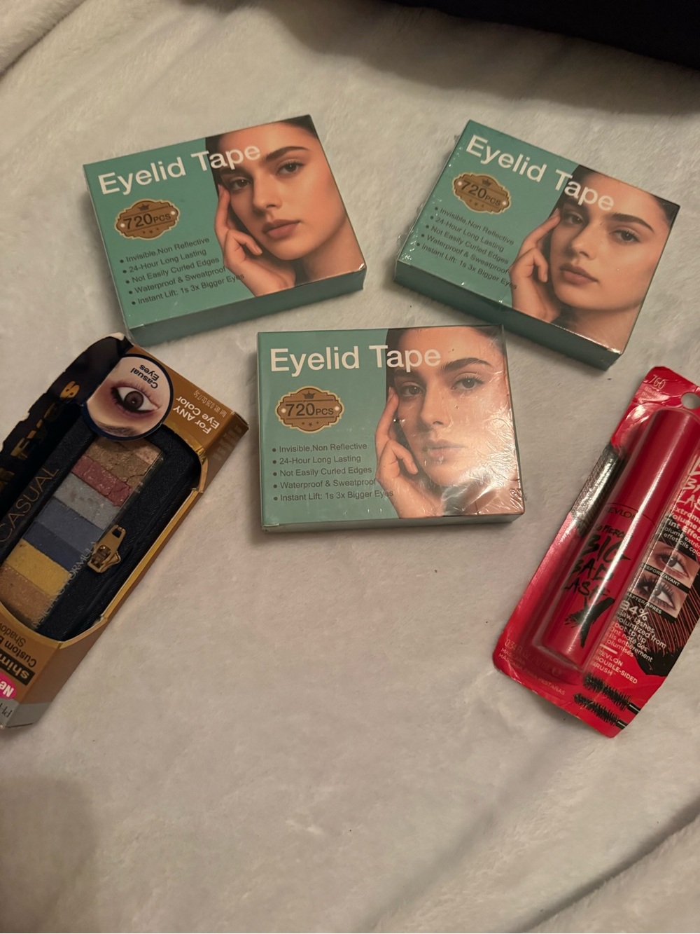Eyelid Tape Adhesive Strips - Clear (3 Pack)eyeshadow, mascara